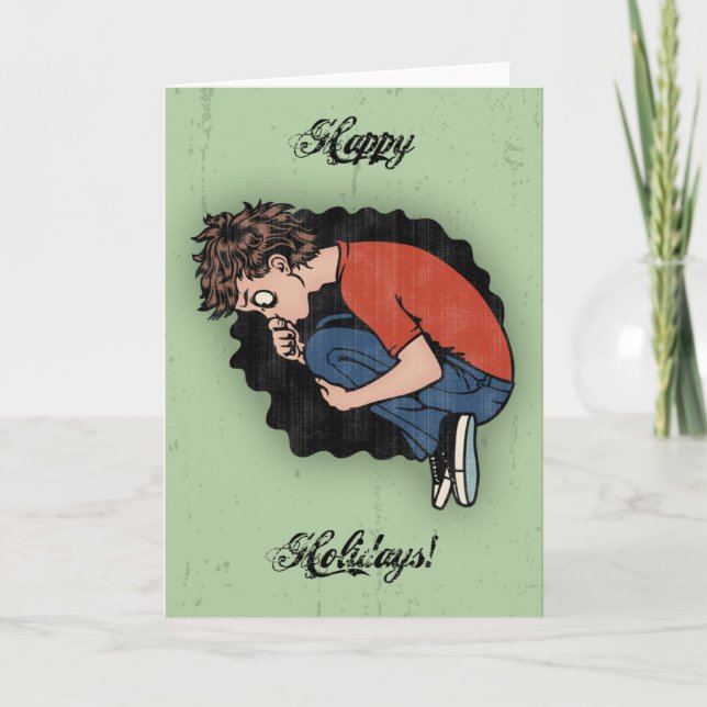 Cartão De Festividades Holiday Spirit (Frente)