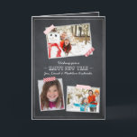 Cartão De Festividades Holiday Wishes - Chalkboard Card<br><div class="desc">Photographs displayed are samples only and not for resale. Customize this product with your own images if you wish to buy it. CUSTOMIZATION ♡ Add your name, monogram, message, etc. ♡ Use your favorite fonts. ♡ Add custom colors. PLEASE NOTE ♡ Colors displayed online may vary slightly from the actual...</div>