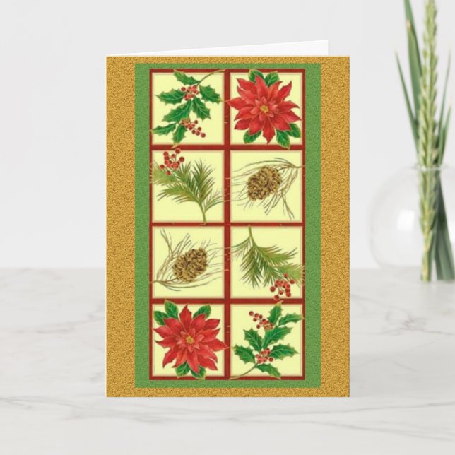 Cartão De Festividades Holidays Season Greetings Card (Frente)