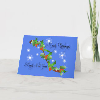 Cartão De Festividades Holly Belt