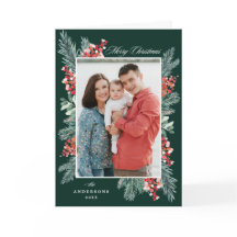 Holly e Evergreen Feliz Natal 2 Foto