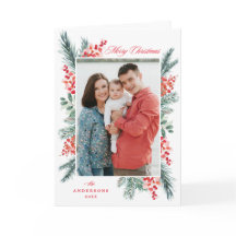 Holly e Evergreen Feliz Natal 2 Foto