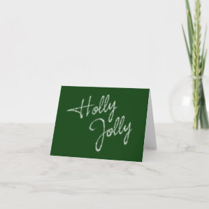 Cartão De Festividades Holly Jolly Evergreen Holiday Card