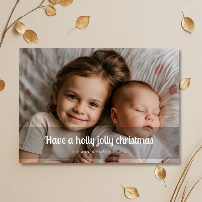 Cartão De Festividades Holly Jolly Mayhem - Natal com as Crianças (Criador carregado)