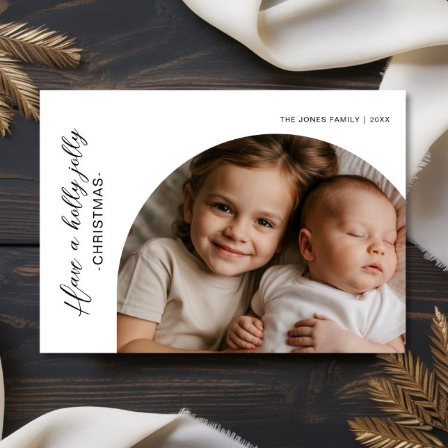 Cartão De Festividades Holly Jolly Squad — Feliz Natal da nossa tripulaçã (Criador carregado)