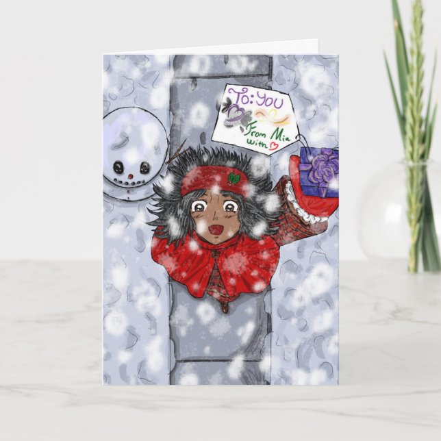 Cartão De Festividades Holly Jolly Xmas (Frente)