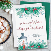 Holly Plant Mistletoe Lanterna Feliz Natal