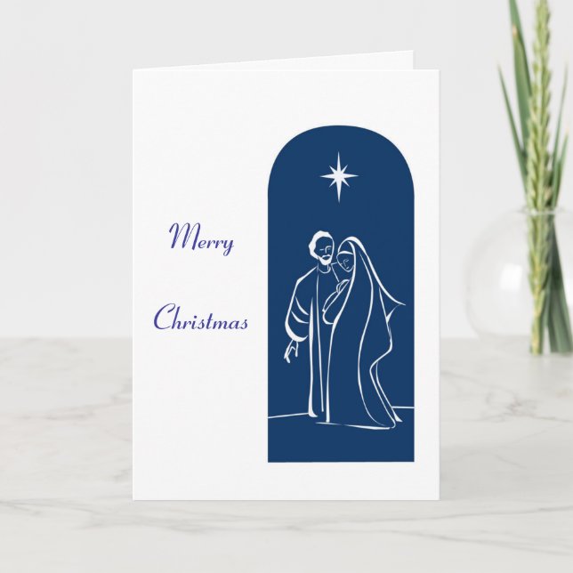 Cartão De Festividades Holy Family (Frente)