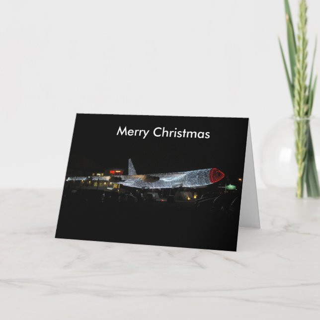 Cartão De Festividades Home for Christmas Plane Card (Frente)