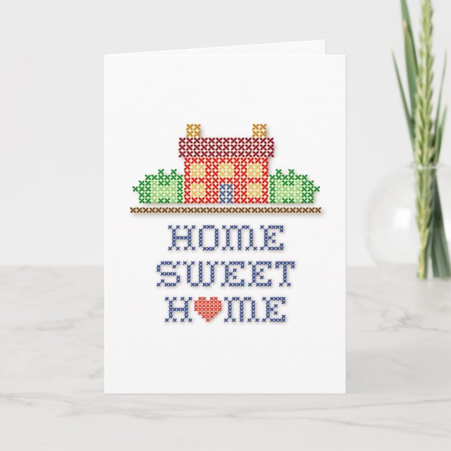 Cartão De Festividades Home Sweet Home Greeting Card (Frente)