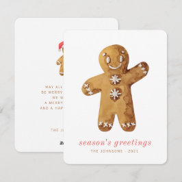 Cartão De Festividades Homem de Gingerpão de Cura Moderna