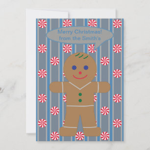 Cartão De Festividades Homem de Gingerpão de Diversão e Rico