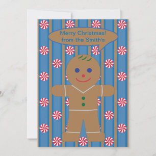 Cartão De Festividades Homem de Gingerpão de Diversão e Rico