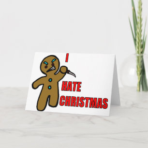 Cartão De Festividades Homem de pão-de-espécie mau