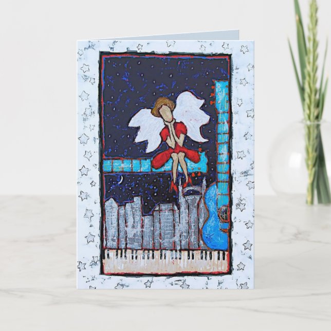 Cartão De Festividades honky tonk holiday card (Frente)