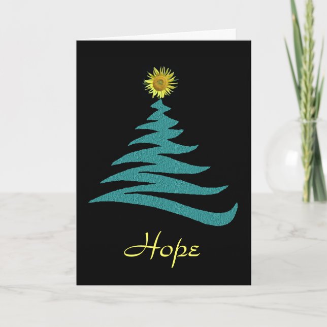Cartão De Festividades Hope Christmas Greeting Card (Frente)