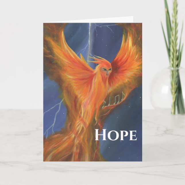 Cartão De Festividades Hope Rising Phoenix Card (Frente)