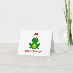Cartão De Festividades Hoppy Holidays Santa Frog