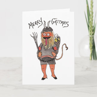 Cartão De Festividades Hóquei Krampus