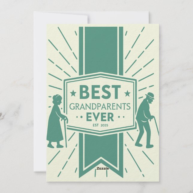 Cartão De Festividades Hora da História dos Avós (Verso)