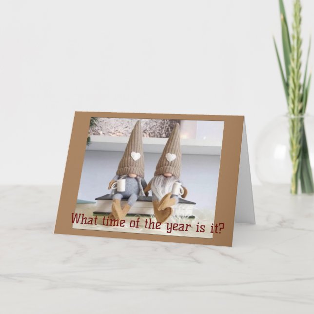 CARTÃO DE FESTIVIDADES HORA DE DIZER **NATAL DE MERCADORIAS** PARA VOCÊ! (Frente)