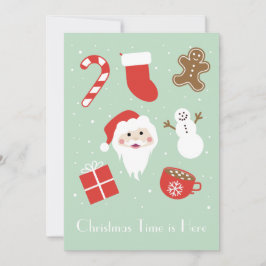 Cartão De Festividades Hora de Natal chegou