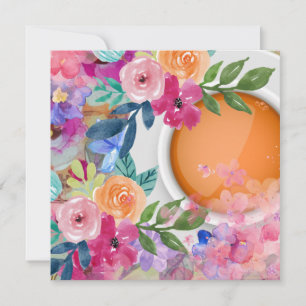 Cartão De Festividades Hora do chá