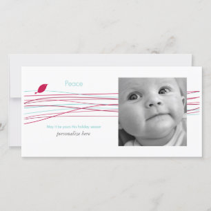 Cartão De Festividades Horizontal 1-photo card