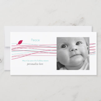 Cartão De Festividades Horizontal 1-photo card