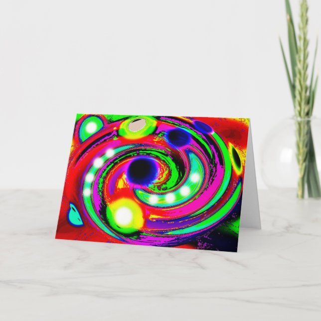 Cartão De Festividades Horizonte de eventos, ômega (Frente)