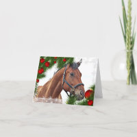 Horse Lover Equestrian Cute Pony Feliz Natal