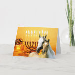 Cartão De Festividades Horse Pals Chanukah Card<br><div class="desc">Remembering family and friends during the Chanukah season is a wonderful way to keep in touch with the people you love and care about. I created these horse Chanukah cards with love and care and I am sure anyone who loves horses will be delighted to receive them. You do have...</div>
