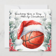 Horto de basquete para o Natal