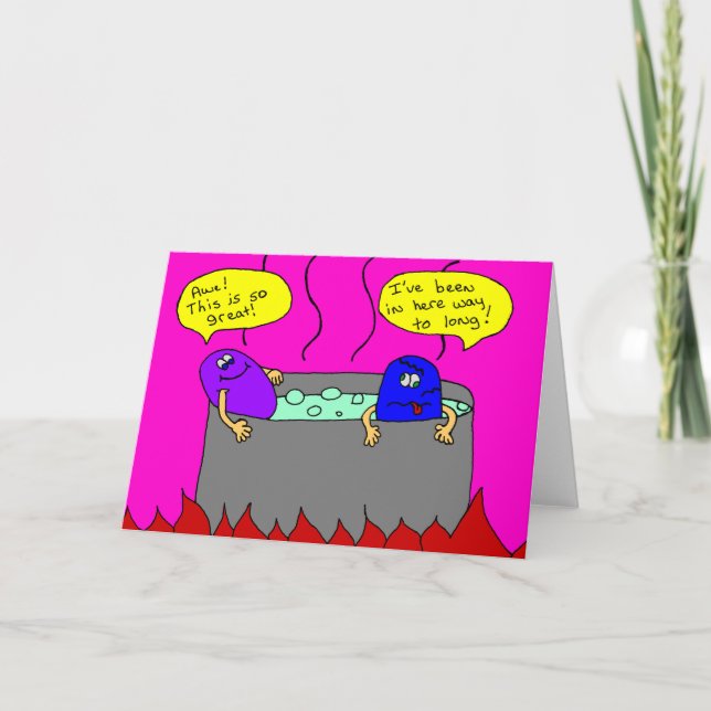 Cartão De Festividades hot tub (Frente)