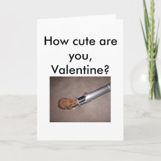 Cartão De Festividades How cute are you? Valentines card