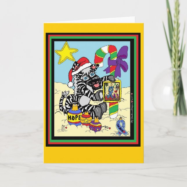 Cartão De Festividades HRB EDS Zebra Card (Frente)