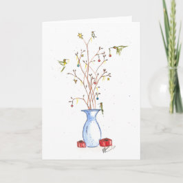 Cartão De Festividades Hummingbird Christmas Card