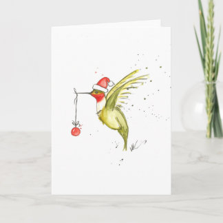 Cartão De Festividades Hummingbird Christmas Card