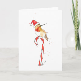 Cartão De Festividades Hummingbird Christmas Card