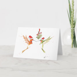 Cartão De Festividades Hummingbird Christmas Card