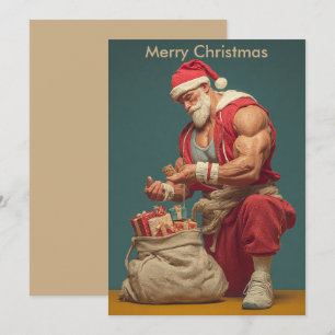 Cartão De Festividades Humor Natalino Papai Noel   Saudação de festas 