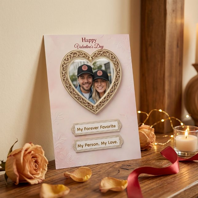 Cartão De Festividades Husband Valentine’s Day – My Person My Love (Criador carregado)