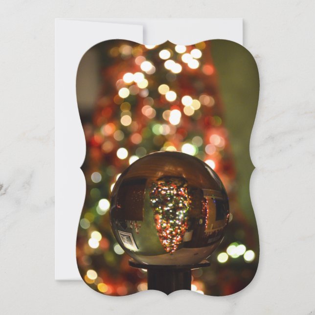 Cartão De Festividades Hygge Christmas Tree Globe Card (Frente)