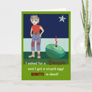 Cartão De Festividades I asked for a dragon