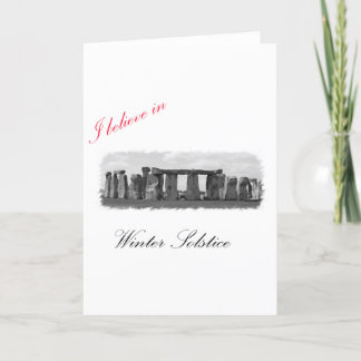 Cartão De Festividades I believe in Winter Solstice