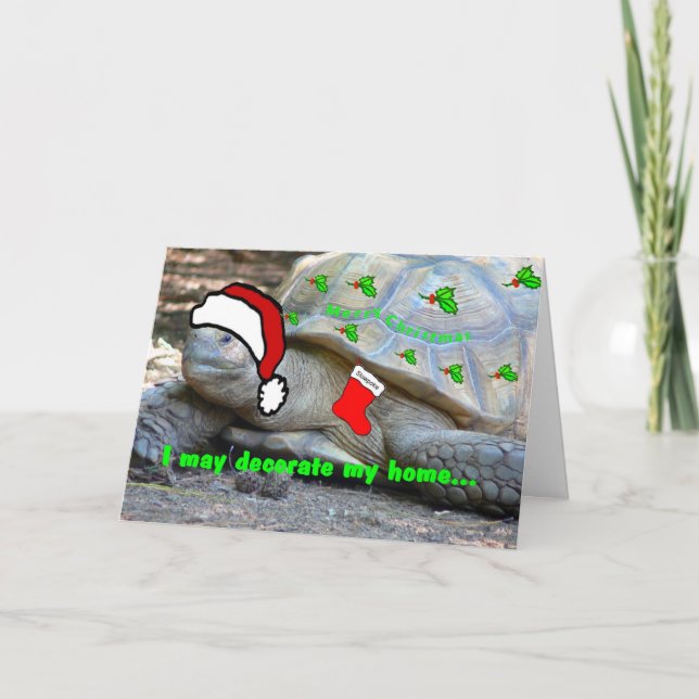 Cartão De Festividades I don't have a chimney, Santa! (Frente)