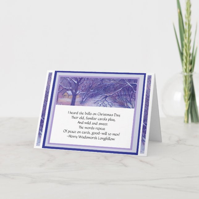 Cartão De Festividades I Heard the Bells Card (Frente)