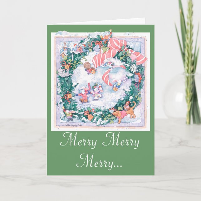 Cartão De Festividades I heard the bells on Christmas Day (Frente)