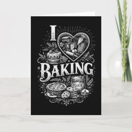 Cartão De Festividades I Heart Baking