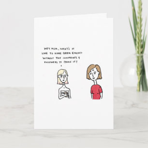 Cartão De Festividades I Know You Stalk My Social Media